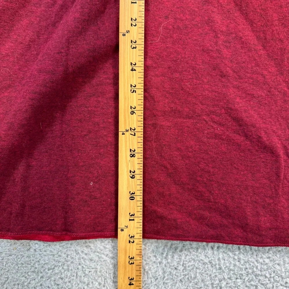 LL Bean Mens XL Regular Henley Shirt Red Wool Blend Dual Layer Canada 188991